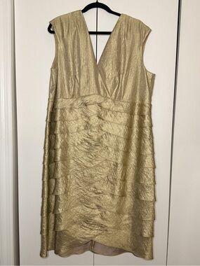 Willow Glenn New York Gold Tiered Dress